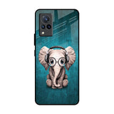 Adorable Baby Elephant Vivo V21 Glass Back Cover Online