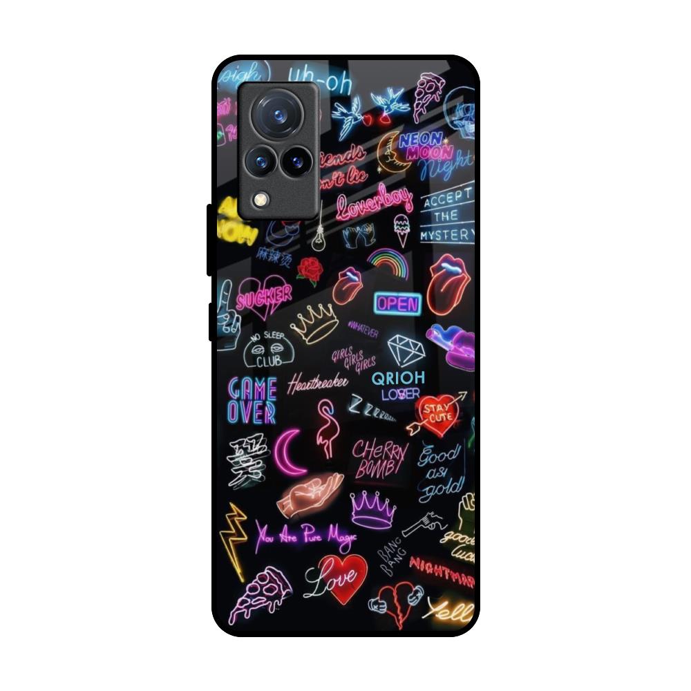 Accept The Mystery Vivo V21 Glass Back Cover Online