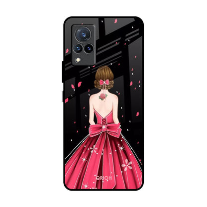 Fashion Princess Vivo V21 Glass Back Cover Online