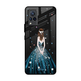 Queen Of Fashion Vivo V21 Glass Back Cover Online