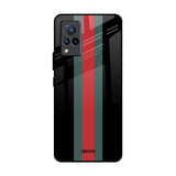 Vertical Stripes Vivo V21 Glass Back Cover Online