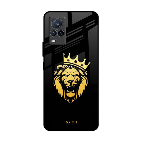 Lion The King Vivo V21 Glass Back Cover Online