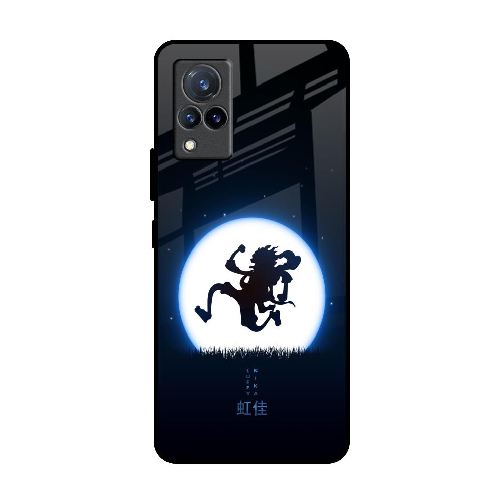 Luffy Nika Vivo V21 Glass Back Cover Online