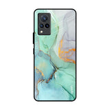 Green Marble Vivo V21 Glass Back Cover Online