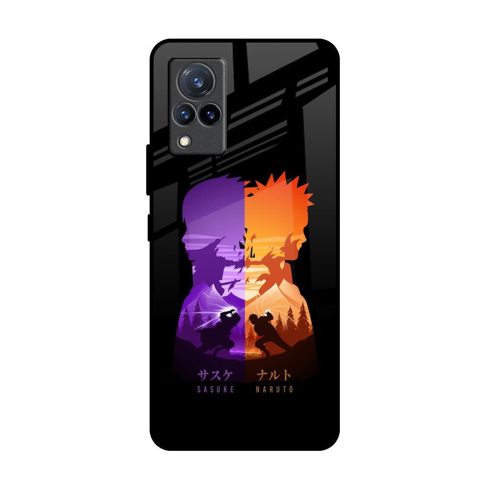 Minimalist Anime Vivo V21 Glass Back Cover Online