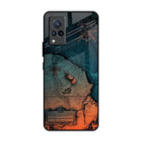 Geographical Map Vivo V21 Glass Back Cover Online