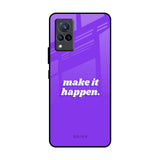 Make it Happen Vivo V21 Glass Back Cover Online