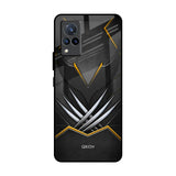 Black Warrior Vivo V21 Glass Back Cover Online