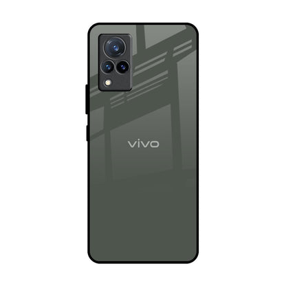 Charcoal Vivo V21 Glass Back Cover Online