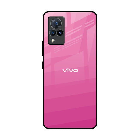 Pink Ribbon Caddy Vivo V21 Glass Back Cover Online