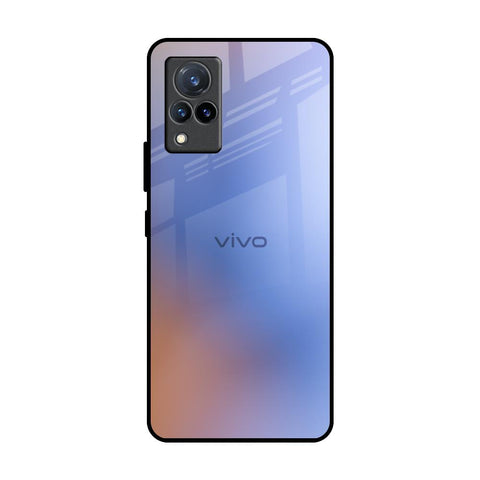 Blue Aura Vivo V21 Glass Back Cover Online