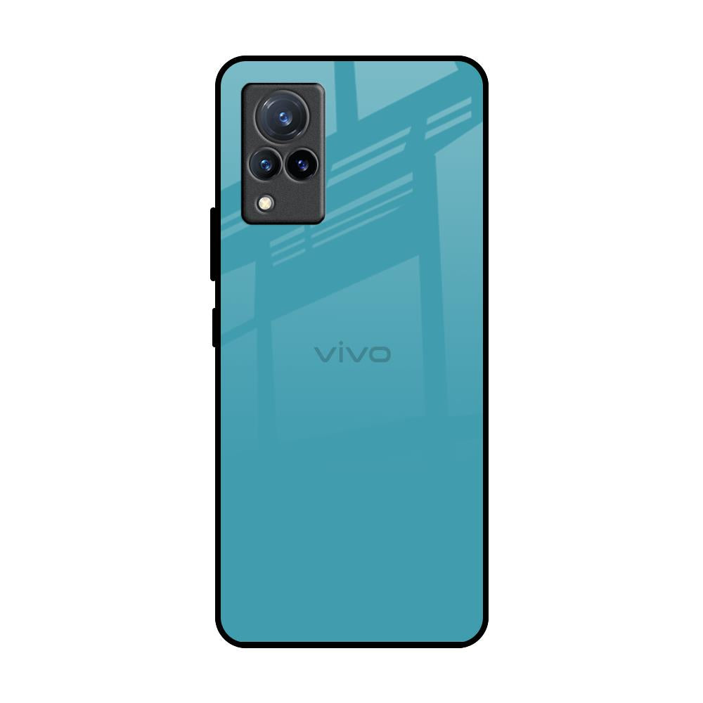 Oceanic Turquiose Vivo V21 Glass Back Cover Online