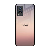 Golden Mauve Vivo V21 Glass Back Cover Online
