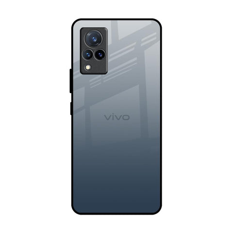 Smokey Grey Color Vivo V21 Glass Back Cover Online