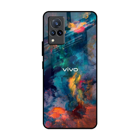 Colored Storm Vivo V21 Glass Back Cover Online