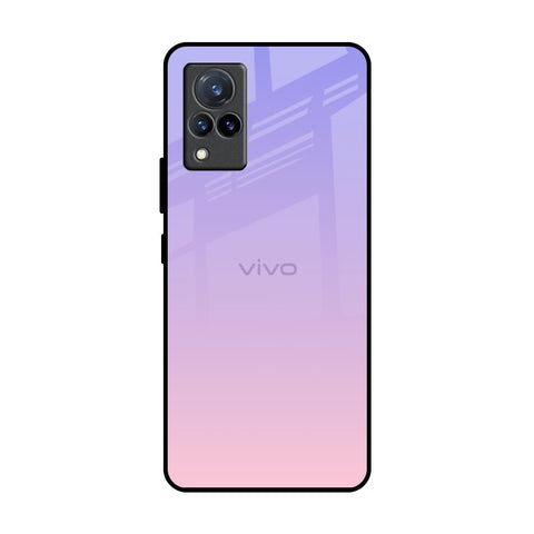 Lavender Gradient Vivo V21 Glass Back Cover Online