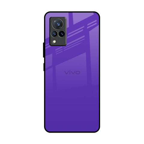 Amethyst Purple Vivo V21 Glass Back Cover Online