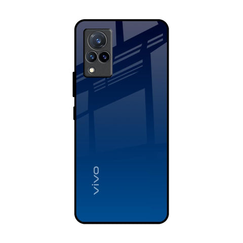 Very Blue Vivo V21 Glass Back Cover Online