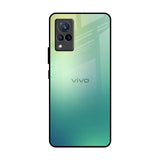 Dusty Green Vivo V21 Glass Back Cover Online