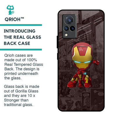 Angry Baby Super Hero Glass Case for Vivo V21
