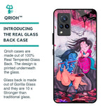 Radha Krishna Art Glass Case for Vivo V21