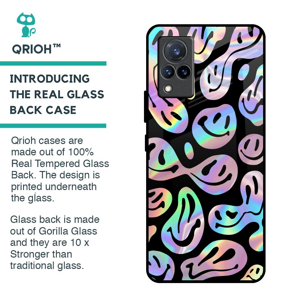 Acid Smile Glass Case for Vivo V21
