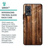 Timber Printed Glass Case for Vivo V21