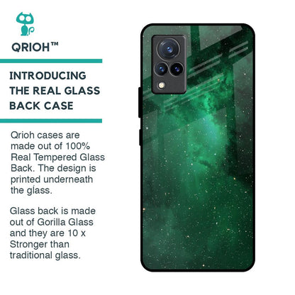 Emerald Firefly Glass Case For Vivo V21