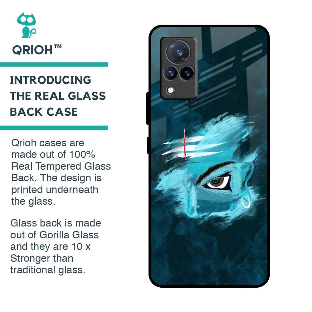 Power Of Trinetra Glass Case For Vivo V21