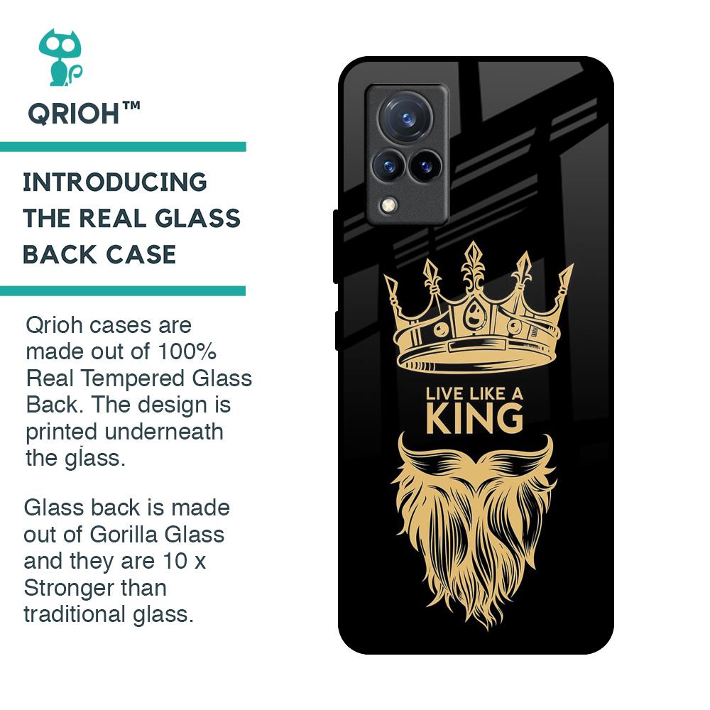 King Life Glass Case For Vivo V21