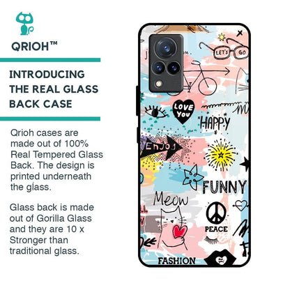 Just For You Glass Case For Vivo V21