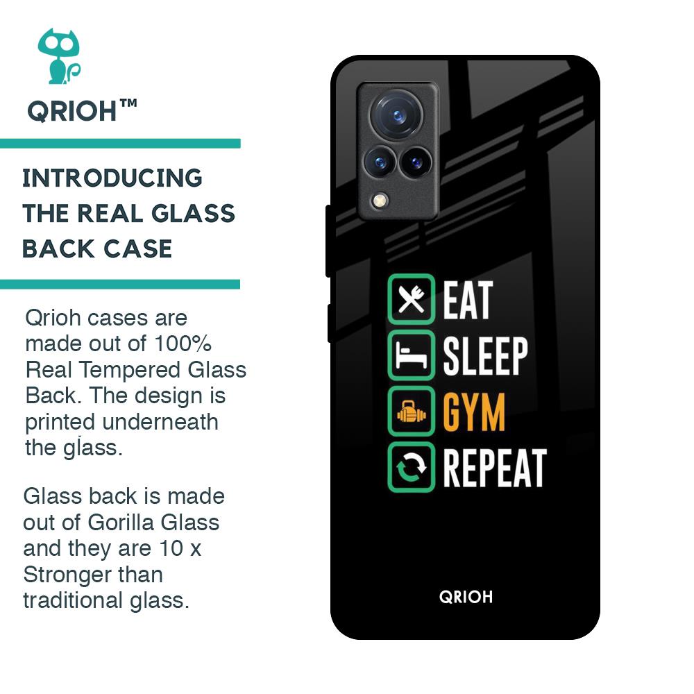 Daily Routine Glass Case for Vivo V21
