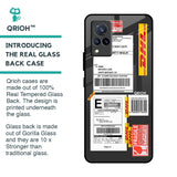 Cool Barcode Label Glass Case For Vivo V21