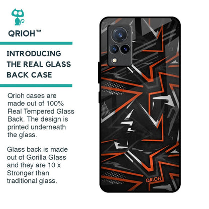 Vector Art Glass Case for Vivo V21