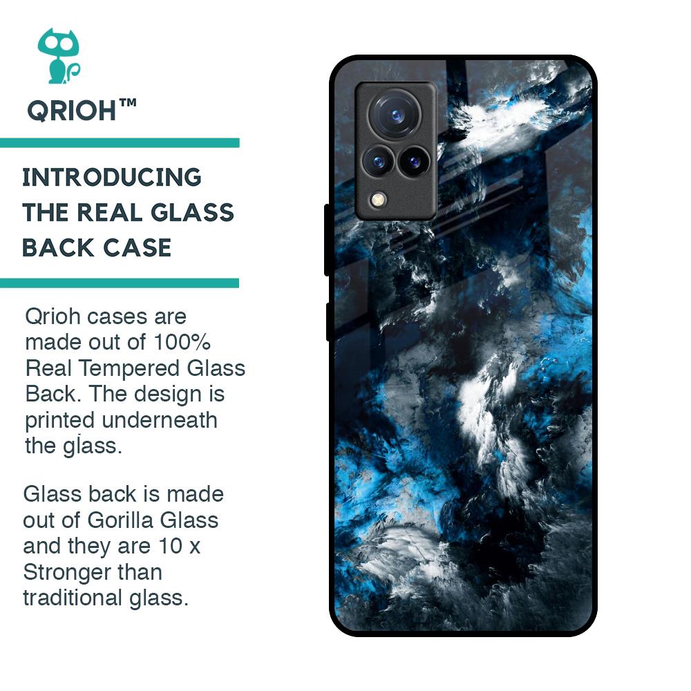 Cloudy Dust Glass Case for Vivo V21
