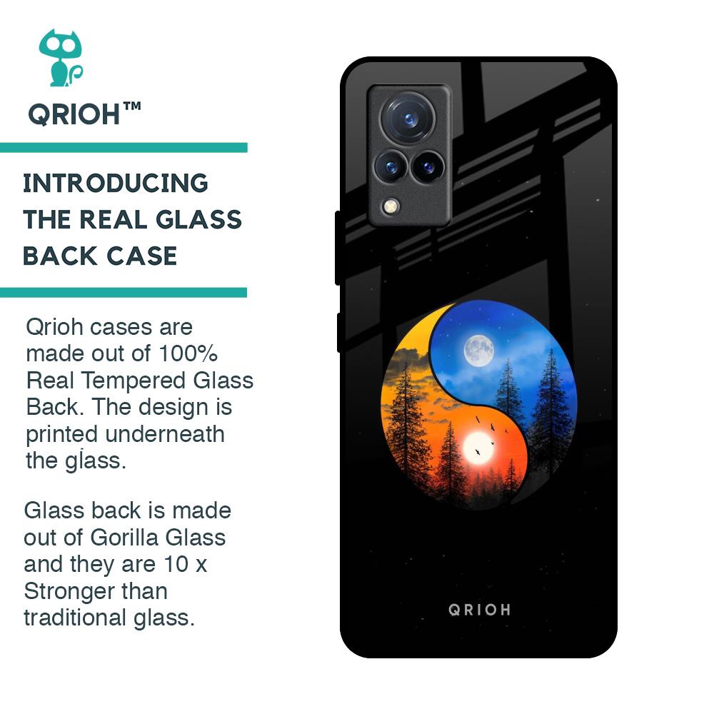 Yin Yang Balance Glass Case for Vivo V21