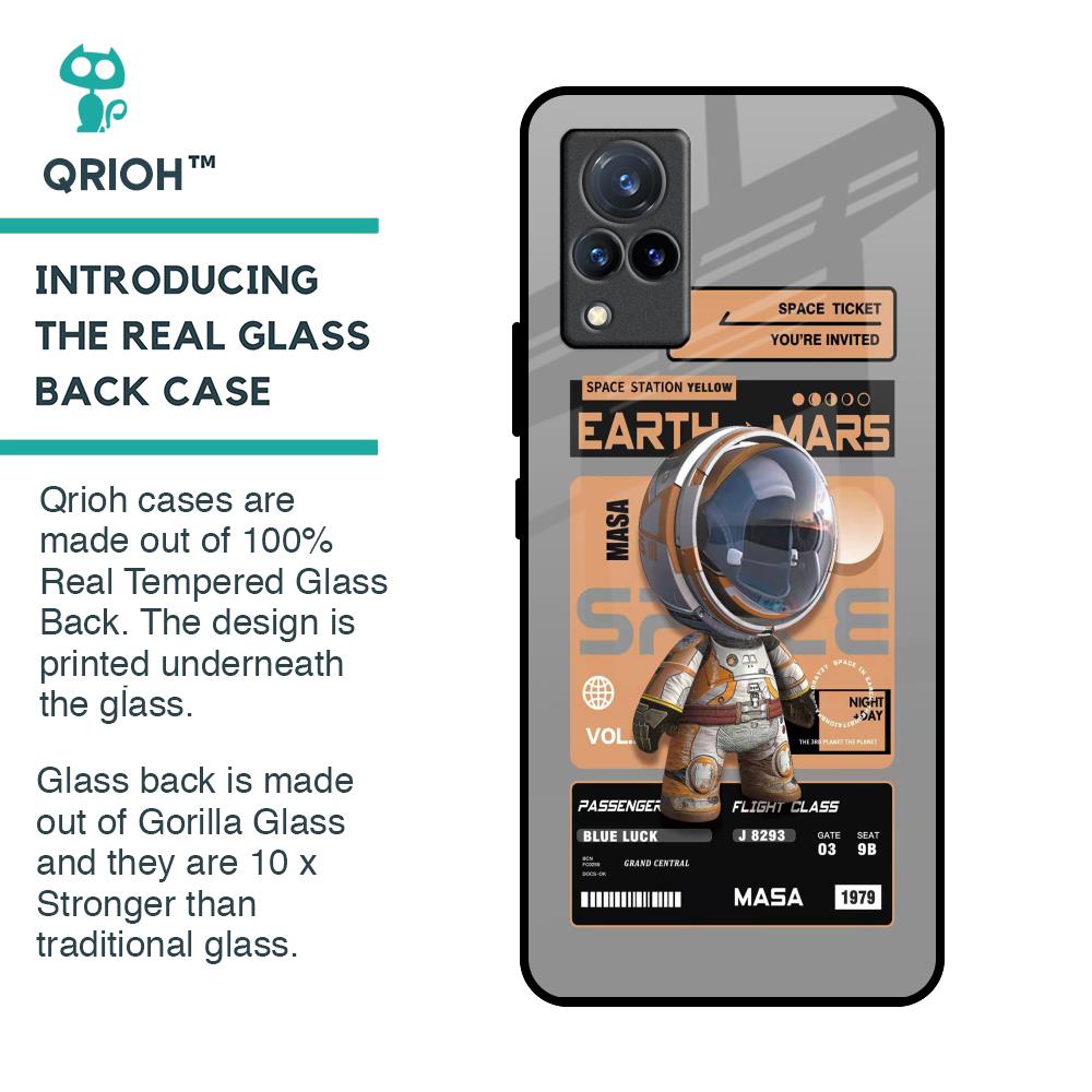 Space Ticket Glass Case for Vivo V21