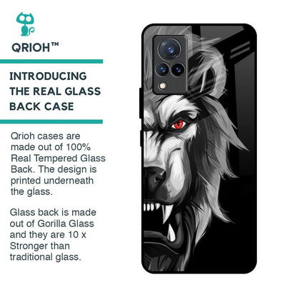 Wild Lion Glass Case for Vivo V21