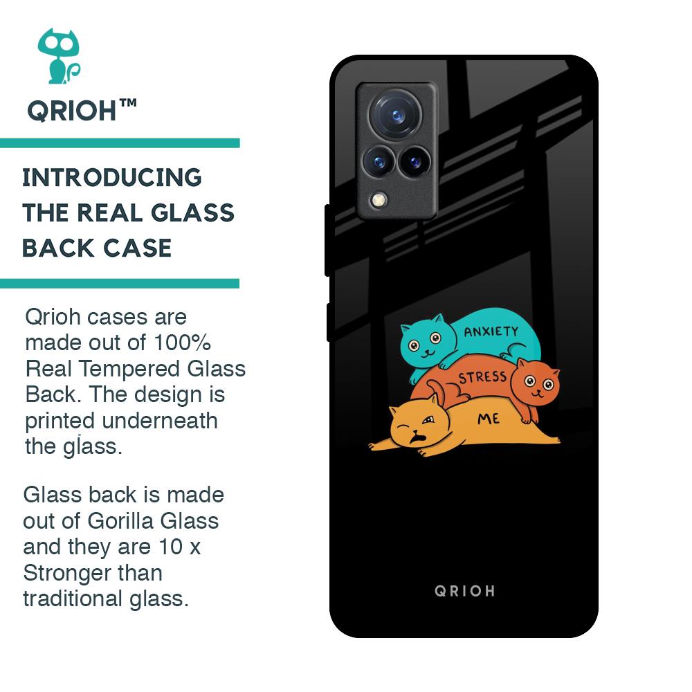 Anxiety Stress Glass Case for Vivo V21