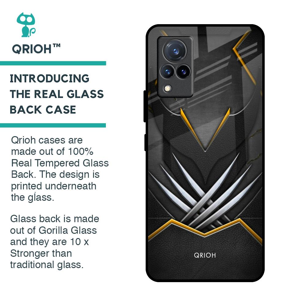 Black Warrior Glass Case for Vivo V21