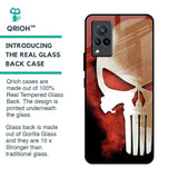 Red Skull Glass Case for Vivo V21