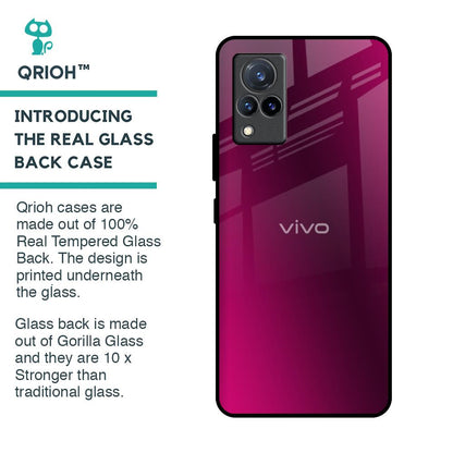 Pink Burst Glass Case for Vivo V21