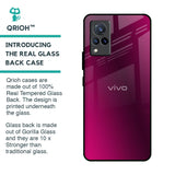 Pink Burst Glass Case for Vivo V21