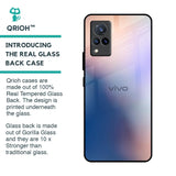 Blue Mauve Gradient Glass Case for Vivo V21