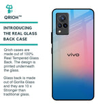 Blue & Pink Ombre Glass case for Vivo V21