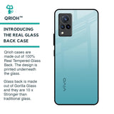 Arctic Blue Glass Case For Vivo V21