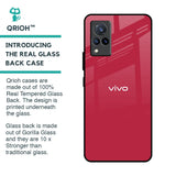 Solo Maroon Glass case for Vivo V21