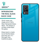 Blue Aqua Glass Case for Vivo V21