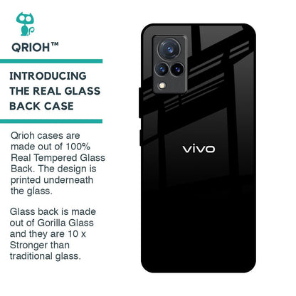 Jet Black Glass Case for Vivo V21