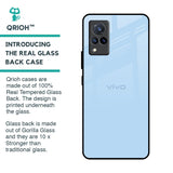 Pastel Sky Blue Glass Case for Vivo V21